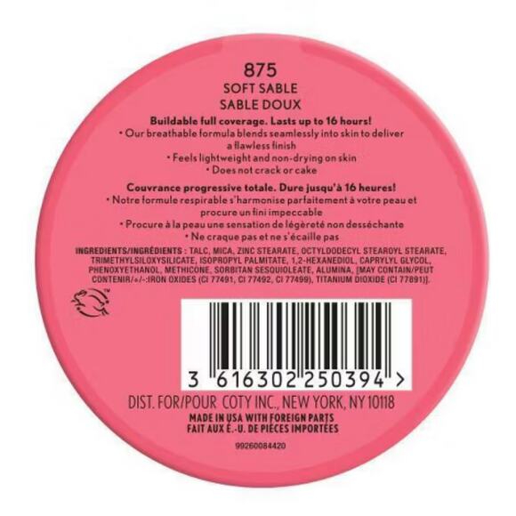 COVERGIRL Outlast Extreme Wear Pressed Powder-0.38oz Wild Sable 875-NEW Unopened - Picture 2 of 6